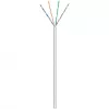 Network Cable Cat.6, U/UTP (Grey, 100 Meter, flexible)