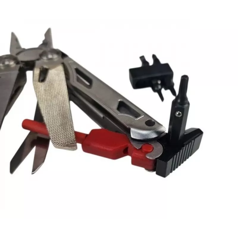 Multitool AZYMUT Giewon FS Fire Starter multitool with 19 tools, flint striker, whistle, belt sheath (H2038A)