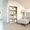 Topeshop MALAX 2X4 BIEL living room bookcase
