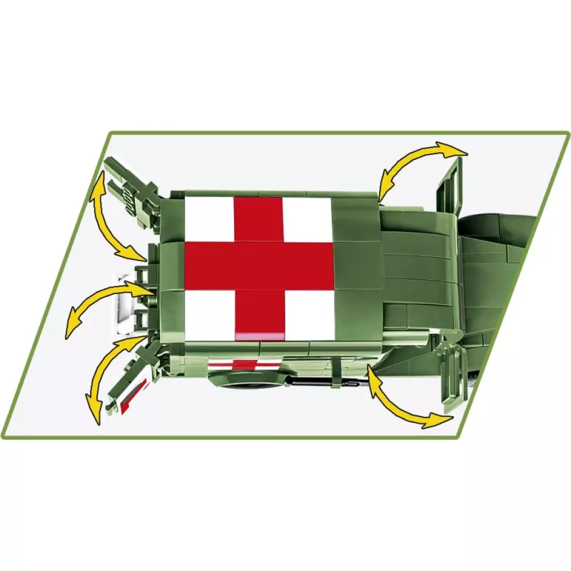 Construction Toy Cobi Dodge WC-54 Ambulance model 2257 1:35 scale building set