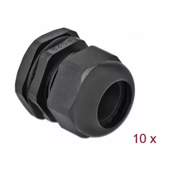 Cable Gland DeLOCK 60226 Black Plastic 10 pc(s)