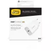 Wall charger OTTERBOX 30W USB-C PD White — 30W output, single USB‑C port