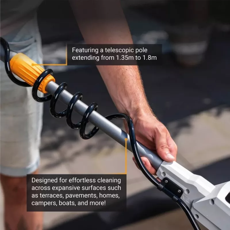 Batavia B.V. | 18V Twin Brush - Cordless Brushless Telescopic Power Scrubber, Without Battery and Charger | IPX7