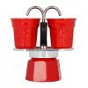Bialetti Mini Express coffee machine red 2tz + 2 cups