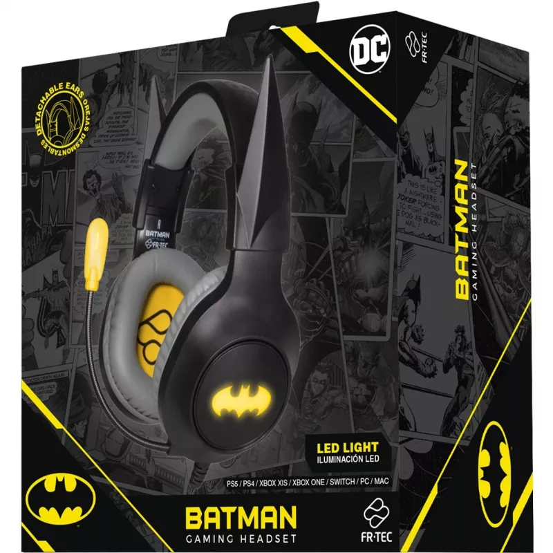 Headset FR-TEC Gaming Headset Batman with Detachable Ears