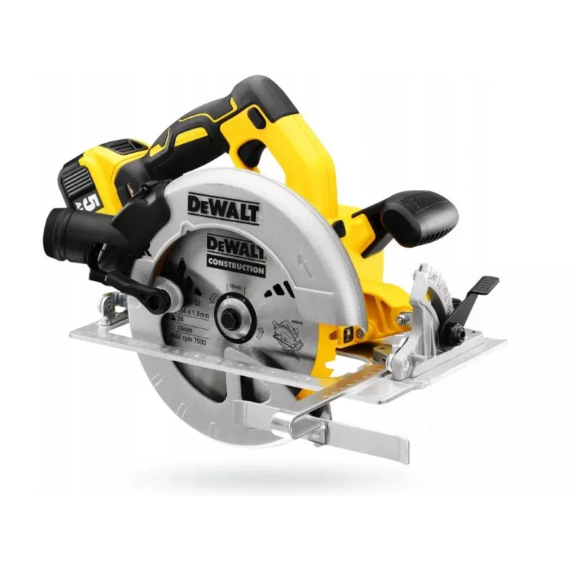 DeWALT DCS570P2-QW portable circular saw 18.4 cm Silver, Yellow 5500 RPM