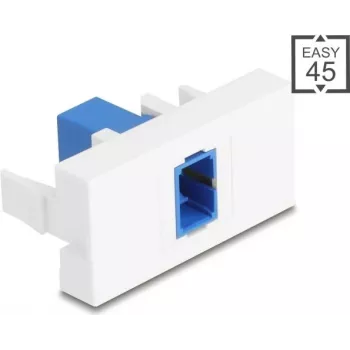 DELOCK Patch Panel Module SC Simplex Blue/White 45° Easy 90896