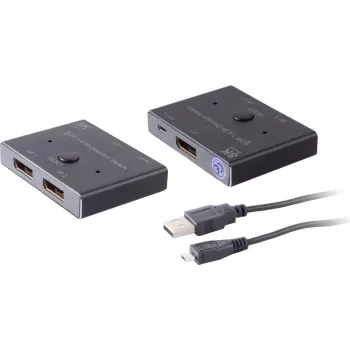 DisplayPort switch ShiverPeaks 05-14001 2x1 bidirectional 8K
