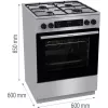 Gas-electric cooker GKS6C70XJ