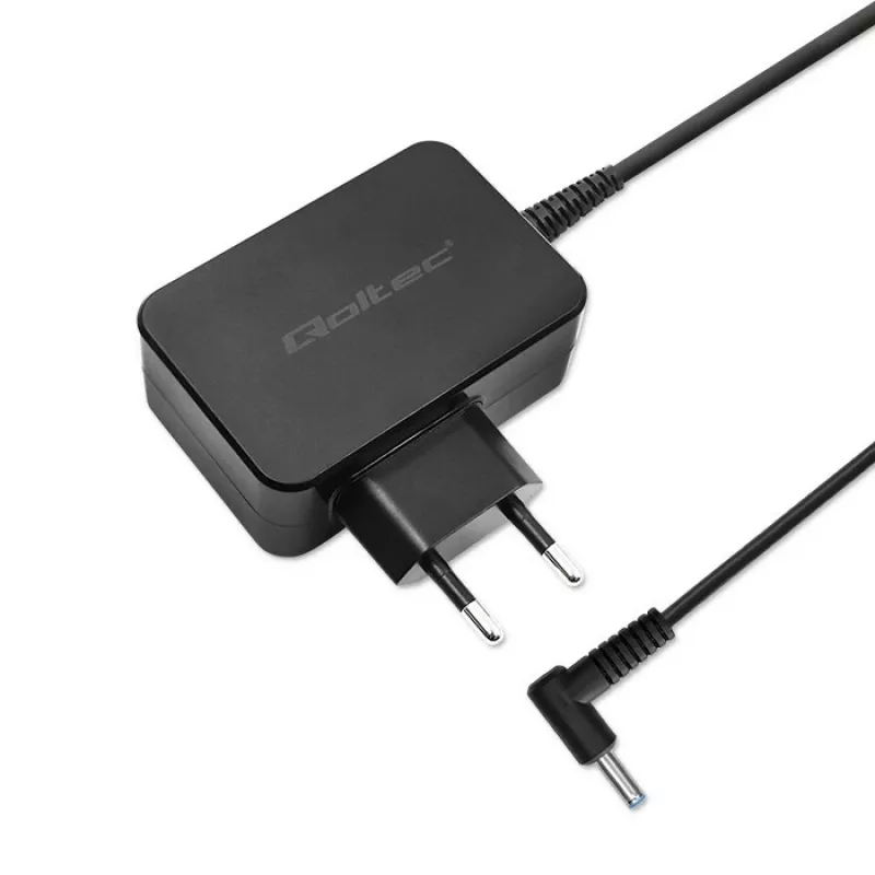 AC Power Adapter QOLTEC 51033 for laptops, 45 W, 19.5 V, 2.31 A, 220–240 V, indoor, black, 1.7 m cable
