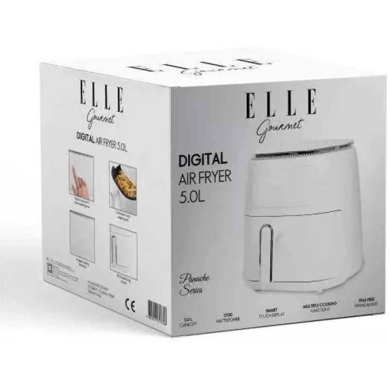 Air Fryer Elle EKAFP501WHEU 5 L, white — compact countertop oil-free cooker