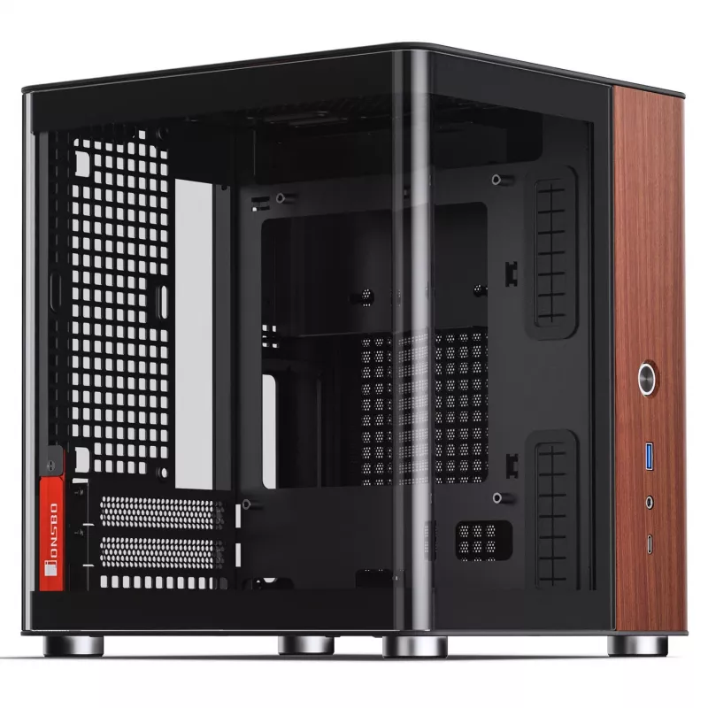 PC Case Jonsbo TK-0, Mini-Tower, Mini-ITX, Black