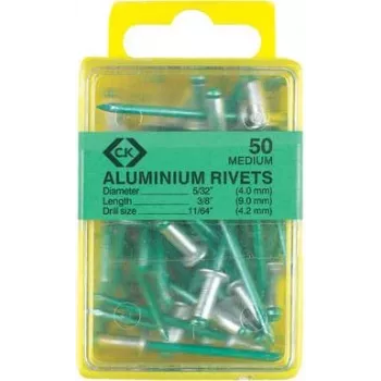 Rivet c.k tools T3819A 612, aluminum blind rivet 4.8×9 mm, pack of 40