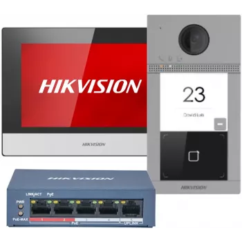 Hikvision DS-KIS604-S(C) video intercom system 2 MP 17.8 cm (7) Black, Grey, Silver