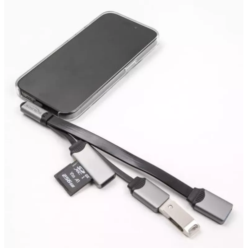 DeLOCK 64303 USB 3.2 Gen 1 Type-C Hub 5000 Mbit/s Grey