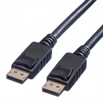 Value DisplayPort connection cable DisplayPort plug, DisplayPort plug 1.50 m Black 11.99.5767 Shield