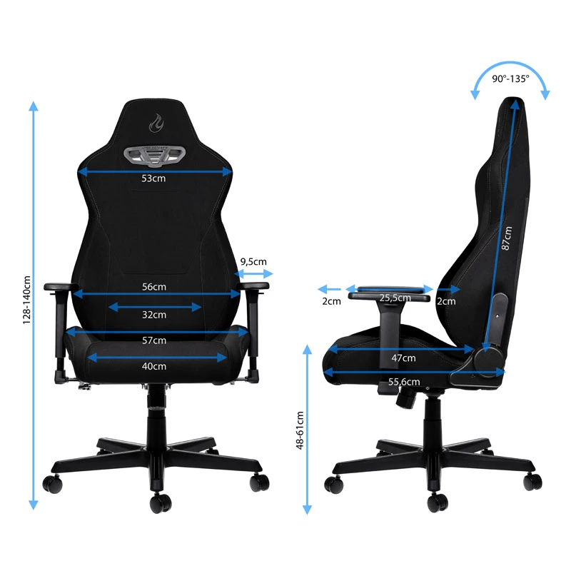 Nitro Concepts S300 Gaming Chair - Stealth Black