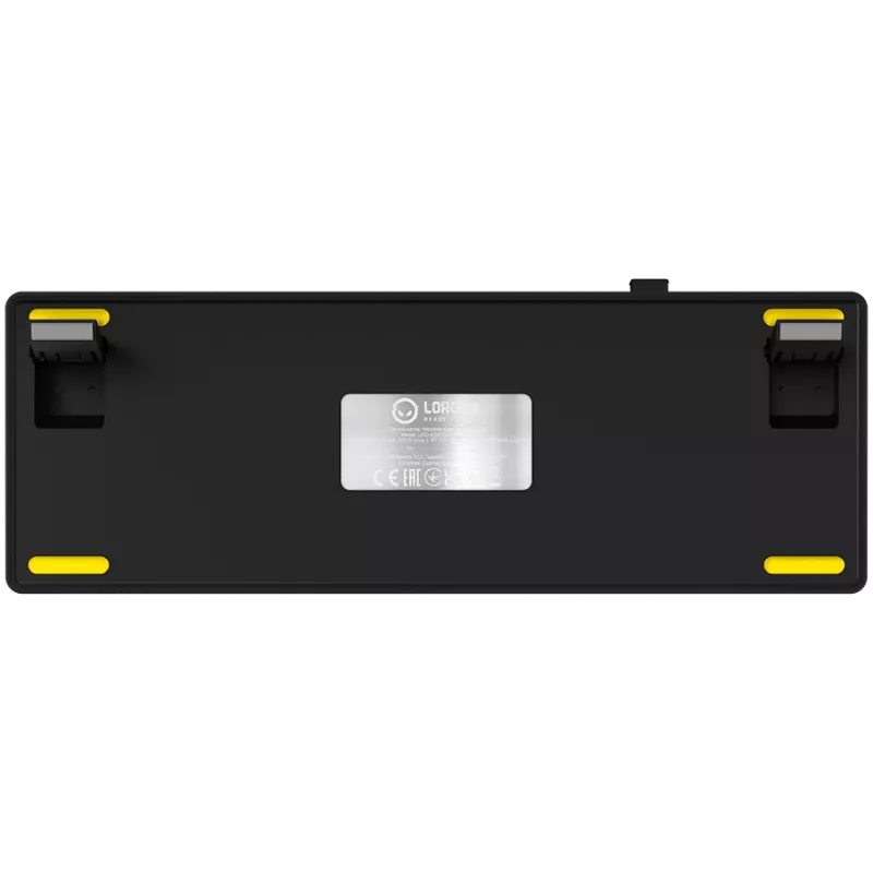 Mechanical gaming keyboard LORGAR KBP70MW 65% Black Yellow EN layout