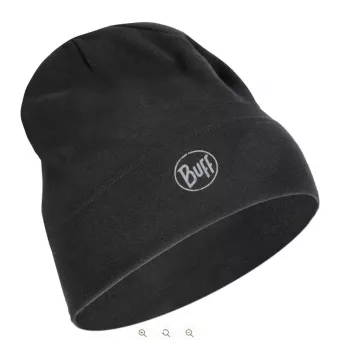 Beanie hat Buff Merino Midweight — Solid Black, one size, merino wool, autumn/winter, sport