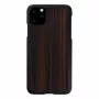 Smartphone case man and wood for iPhone 11 Pro Max, ebony black