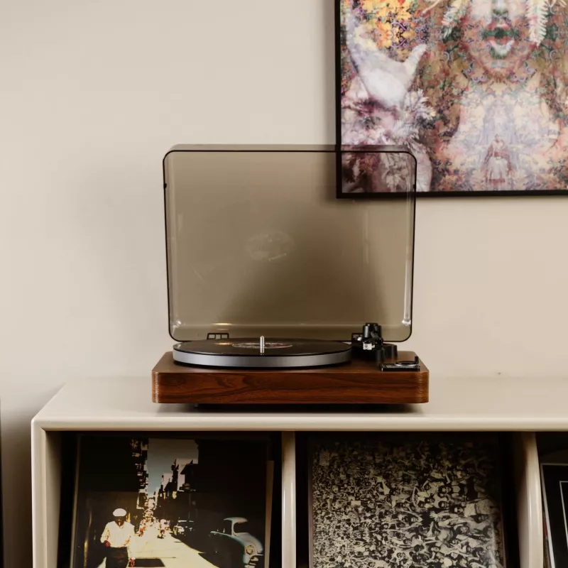 Turntable Lenco LBTA-165 wood with Bluetooth connectivity