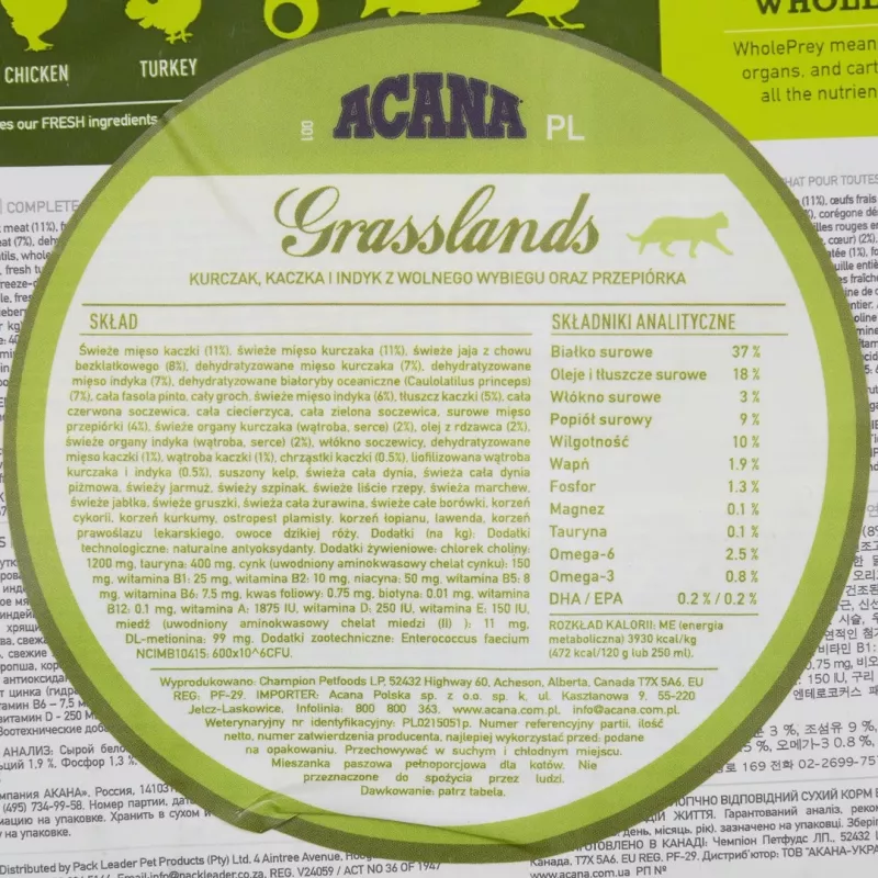 ACANA Grasslands - dry cat food - 340g