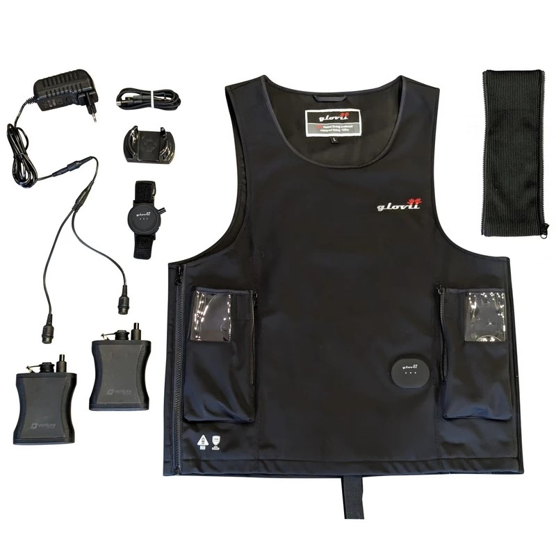 Glovii GMV2M heated water sport vest black size M