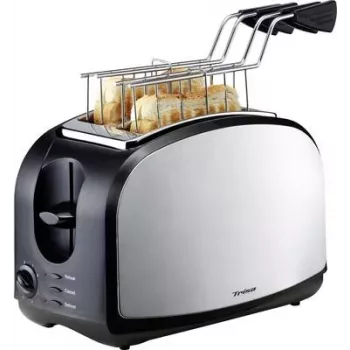 Trisa Crispy Snack Toaster Stainless Steel, Black (7361.4212)