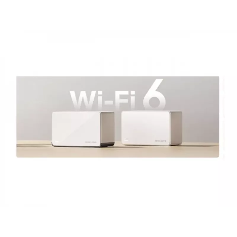 Wireless Router MERCUSYS Halo H85X 2‑pack Dual Band Wi‑Fi 6 up to 3000 Mbps mesh system