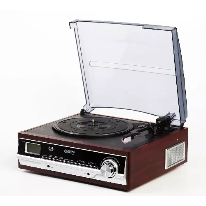 Camry Premium CR1113 Belt-Drive Turntable with Radio, Black