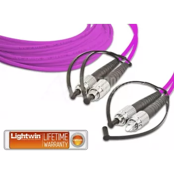 Lightwin High Quality Duplex LWL Patch Cable, MM OM4, FC - FC LWL Patch Cable (LDP-50 FC-FC 3.0 OM4)