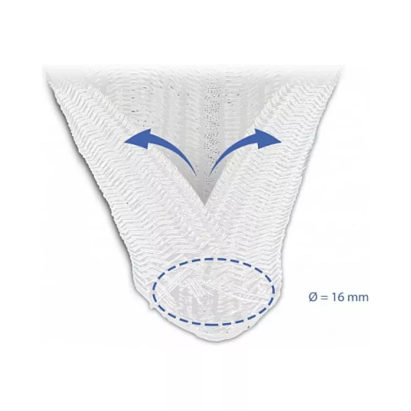 Braided Sleeve DeLOCK 20809 5 m x 16 mm white