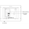 Video intercom Hikvision DS-KH8350-TE1 7 inch IPS touchscreen, PoE, SIP, MicroSD slot, 1024×600, Aluminium housing, Black