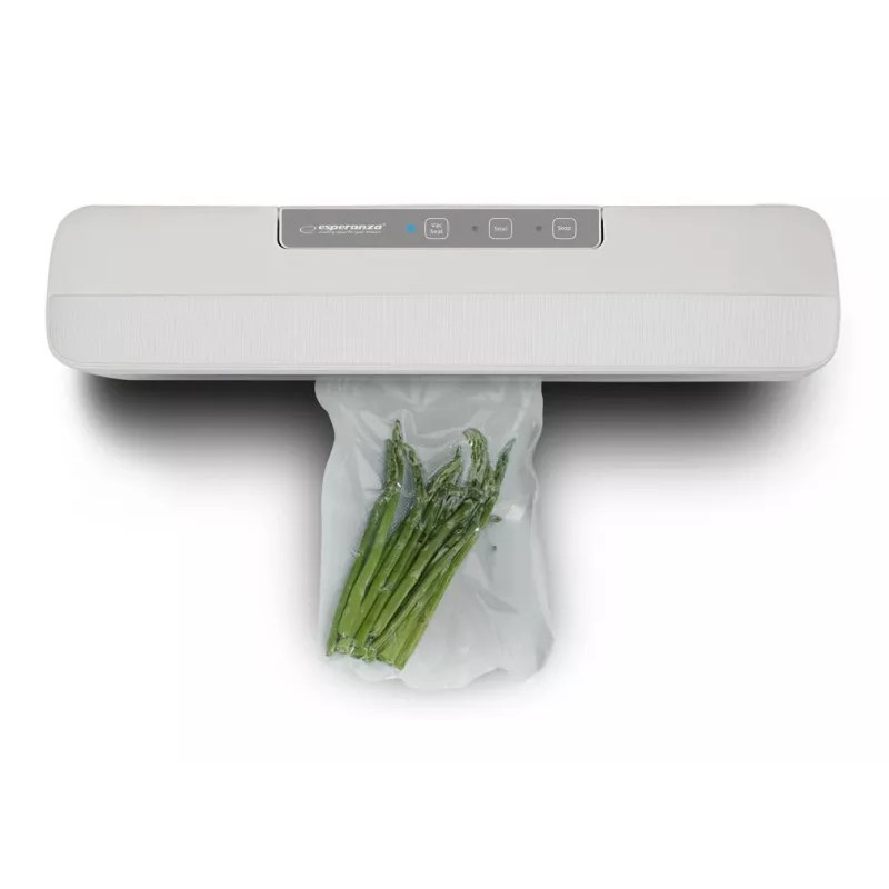 Countertop vacuum food sealer ESPERANZA EKV001 — compact, white, 30 cm sealing width, 107 W, 220–240 V
