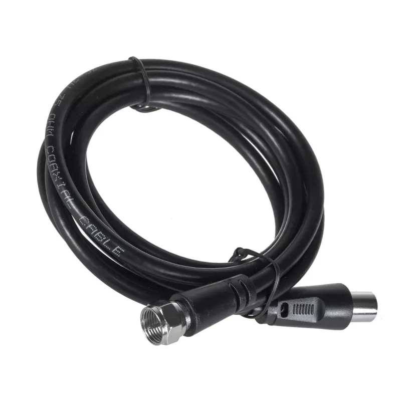 Indoor TV Antenna MACLEAN MCTV-930 — DVB-T, VHF 87.5–230 MHz, UHF 470–790 MHz, VHF 26 dB / UHF 28 dB, 75 Ω, black