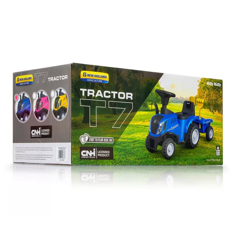 Ride-on vehicle milly mally New Holland T7 tractor, model 27652, blue