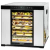 Food dehydrator Rommelsbacher DA1050, stainless steel, 5-tray (10 stainless trays), adjustable 35–75 °C, 99 h timer, 1.6 m² drying area