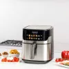 Air fryer Taurus Air Fry 7S 1600W 6.5L, stainless steel, 8 programs, 80–200°C, touch control