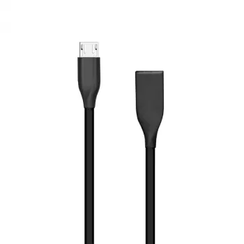 Silicone Cable USB-Micro USB (Black,1m)