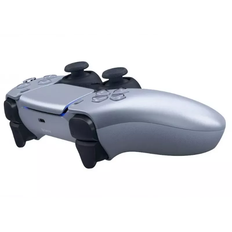 Wireless gamepad Sony DualSense for PlayStation 5 — built-in Li-Ion battery, gyro, haptic vibration, speaker, 3.5 mm jack, silver