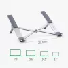 Laptop stand UGREEN LP451 adjustable aluminium alloy for 8–17 inch laptops, 5 positions, silver