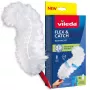 Duster VILEDA short-handled 179432 with 2 Flex & Catch inserts, red plastic handle, hangable
