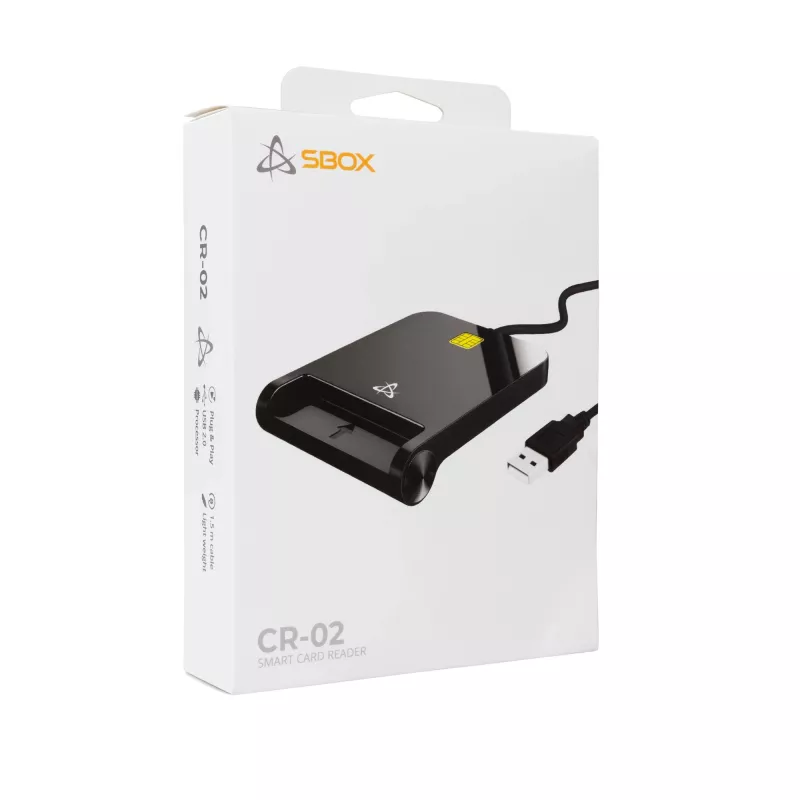 Card reader SBOX CR-02 with USB interface for SD and MicroSD cards