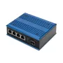 Digitus 4 port Gigabit Ethernet network PoE switch, industrial, unmanaged, 1 SFP uplink