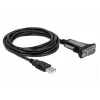 DELOCK Adapter USB 2.0 Typ-A zu 1 x Seriell RS-232 DB9 3 m