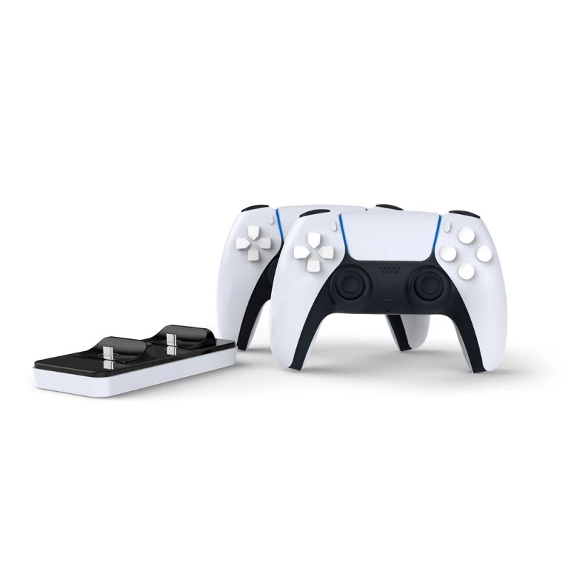Charging Dock SUBSONIC SA5608 for PlayStation 5 controllers with dual fast-charge bays and LED indicators