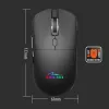 Wireless mouse MEDIA-TECH MT1124 BT/RF Silent & Recharge — ambidextrous, 3200 DPI, Bluetooth + 2.4 GHz USB, 6 buttons, rechargeable