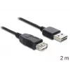 USB Cable DeLOCK EASY-USB 2.0-A 2m Black