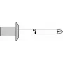 Blind Rivet GESIPA 4×9.5 mm Aluminum body Steel mandrel for 3.5–5 mm