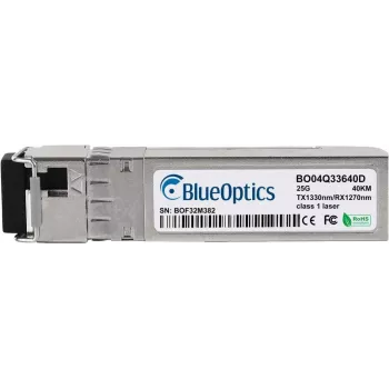 SFP28 transceiver BlueOptics BO04Q33640DIN 25GBASE-BX-D single‑mode 25Gb/s 40 km